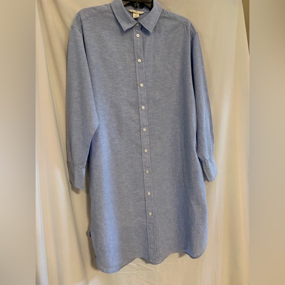 H&M Denim Shirt Dress Size S/M - Picture 4 of 4
